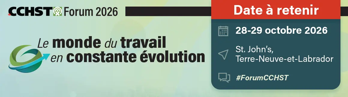 Date à retenir. 28-29 octobre 2026. St.John's. Terre-Neuve-et-Labrador. #ForumCCHST.