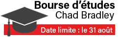 Bourse d'études Chad Bradley - date limite : 31 août
