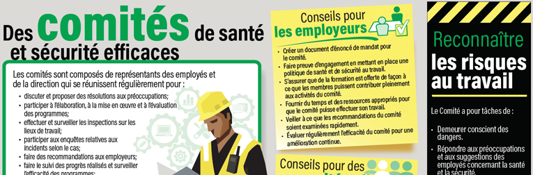 Infographie sur les comités de santé et sécurité efficaces