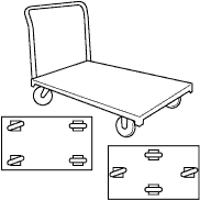 Utiliser un chariot à plate-forme pour déplacer les objets lourds de forme irrégulière
