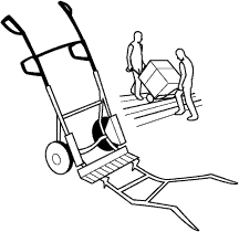 Utiliser un chariot manuel à grosses roues pour transporter du matériel sur du terrain difficile