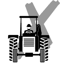 Ne pas permettre à une autre personne d'opérer le tracteur