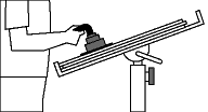 Figure 14 - Butées pour retenir la pièce de bois