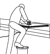 Figure 2 - Ponçage du bois