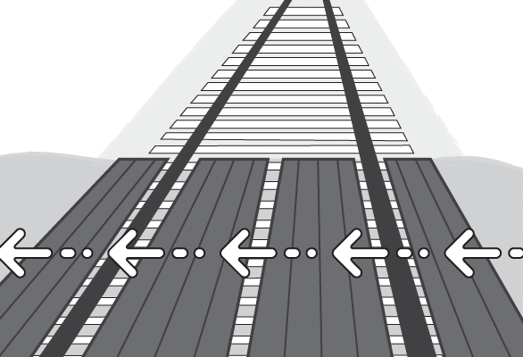 Fork Lift Railway Crossing
