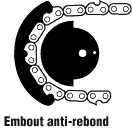 Embout anti-rebond