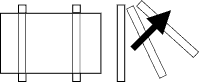 Utiliser des rouleaux en angle pour changer la direction de la charge