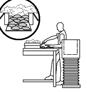 Figure 12 - Couper un côté de la boîte pour éliminer la nécessité de plier le poignet