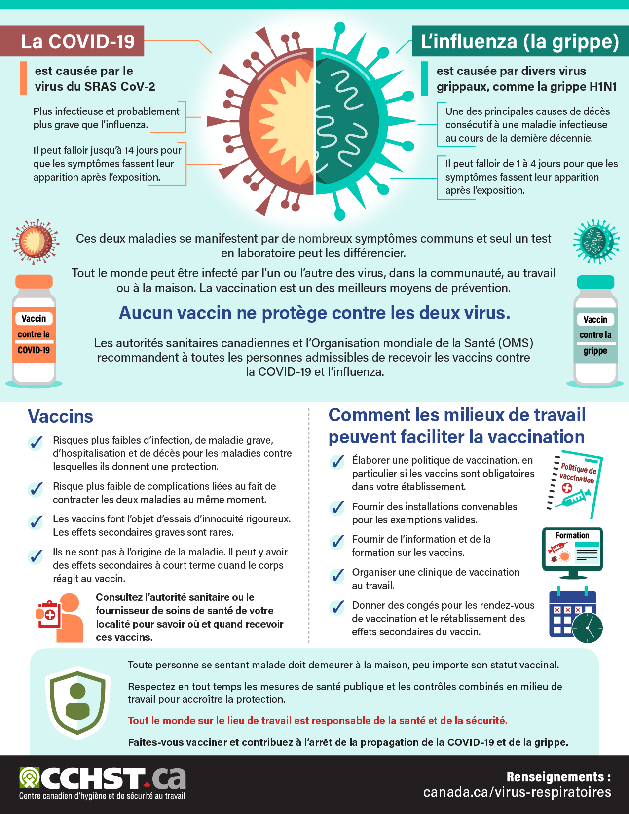 Infographic: COVID-19 and the Flu