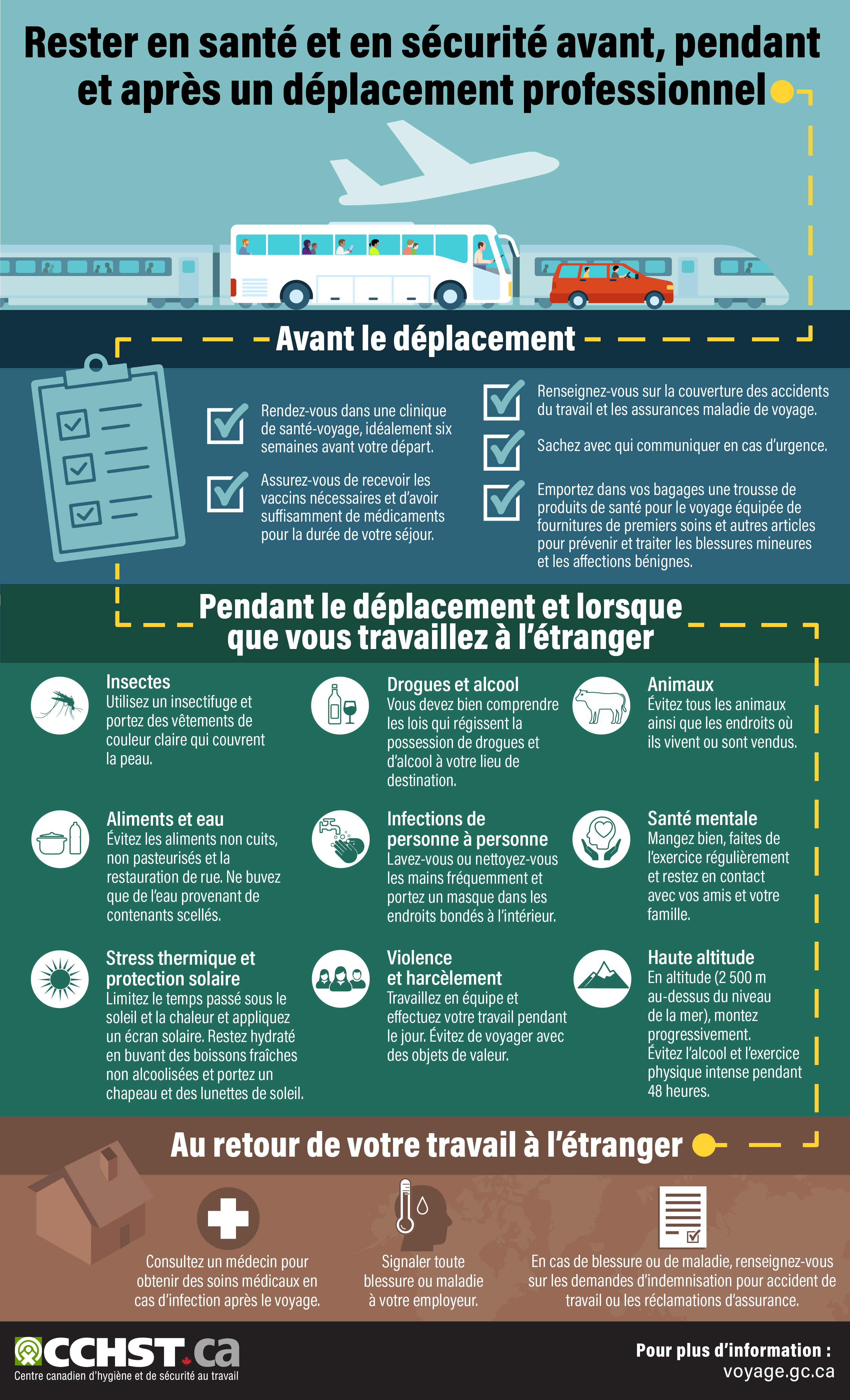 Infographie: Travel Health Safety