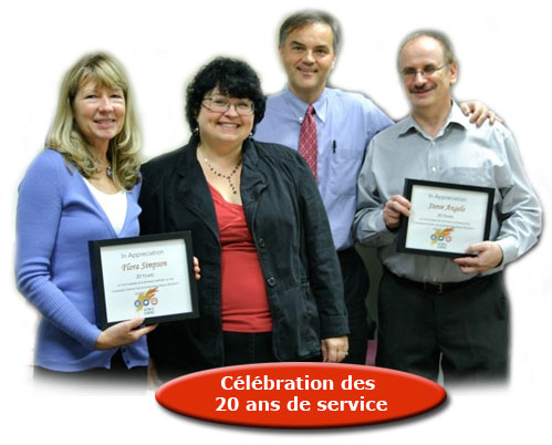 Célébration des 20 ans de service